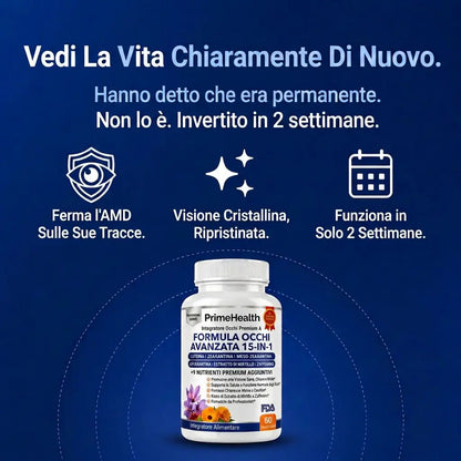 PrimeHealth Formula Avanzata per gli Occhi 15 in 1
