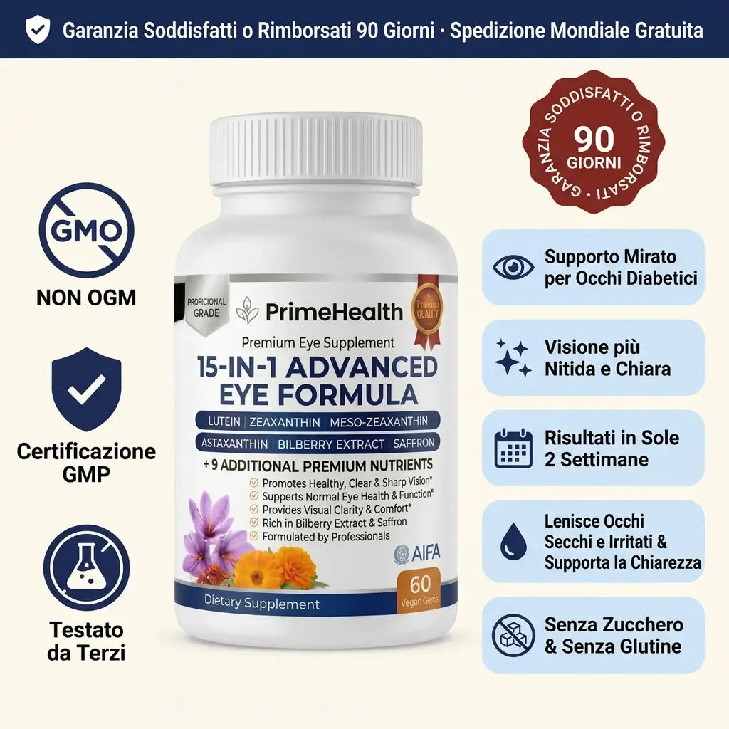 PrimeHealth Formula Avanzata per gli Occhi 15 in 1