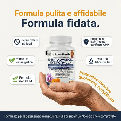 PrimeHealth Formula Avanzata per gli Occhi 15 in 1