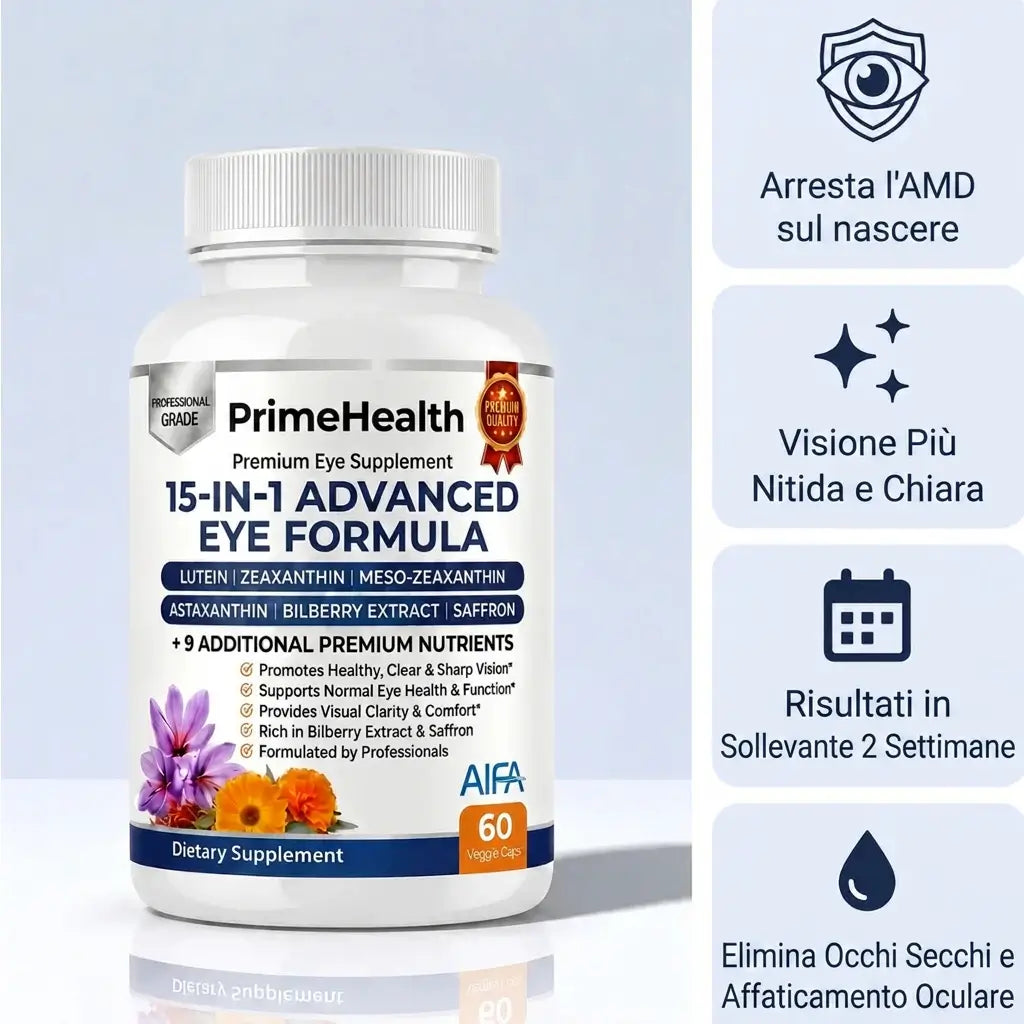 PrimeHealth Formula Avanzata per gli Occhi 15 in 1