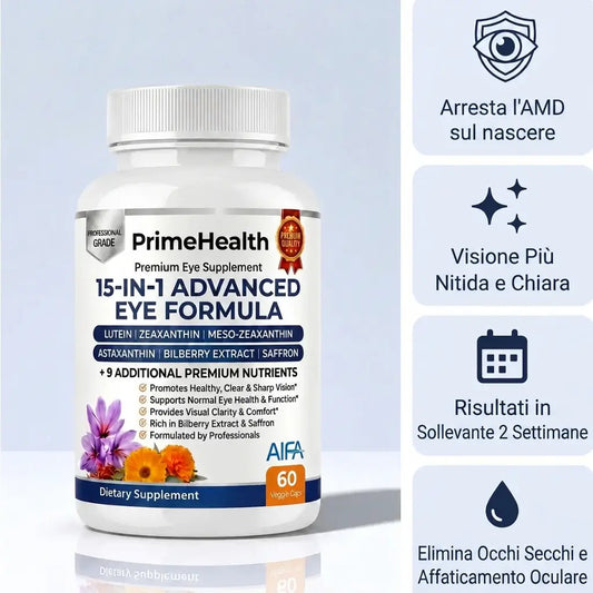 PrimeHealth Formula Avanzata per gli Occhi 15 in 1