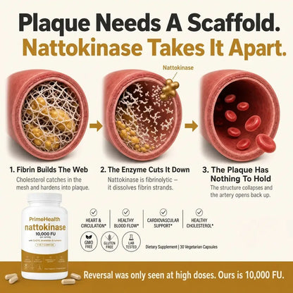 Max Potency Nattokinase 10,000 FU — Circulation Support