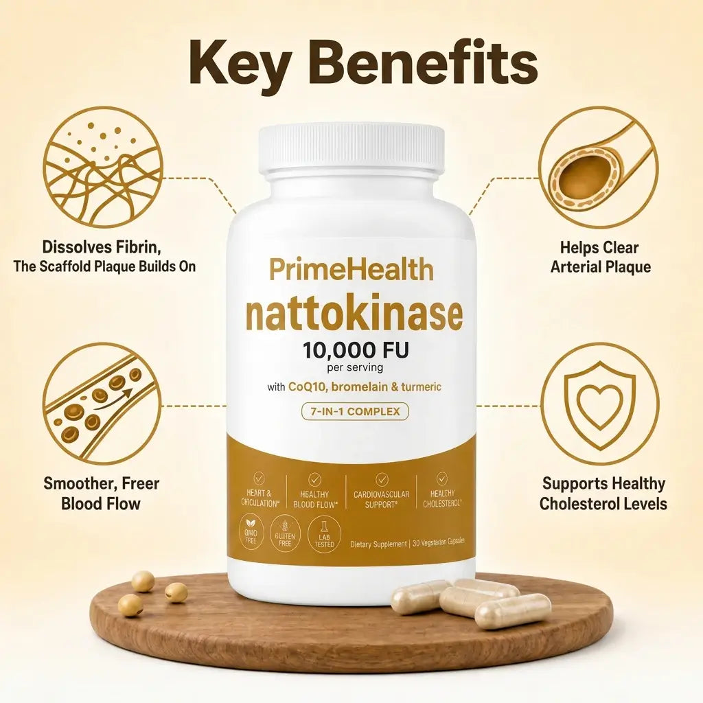 Max Potency Nattokinase 10,000 FU — Circulation Support