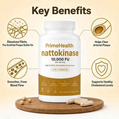 Max Potency Nattokinase 10,000 FU — Circulation Support