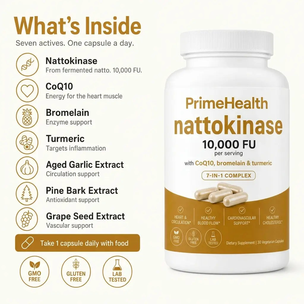 Max Potency Nattokinase 10,000 FU — Circulation Support