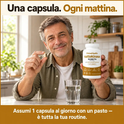 Nattokinasi alla massima potenza 10.000 FU — Supporto alla circolazione