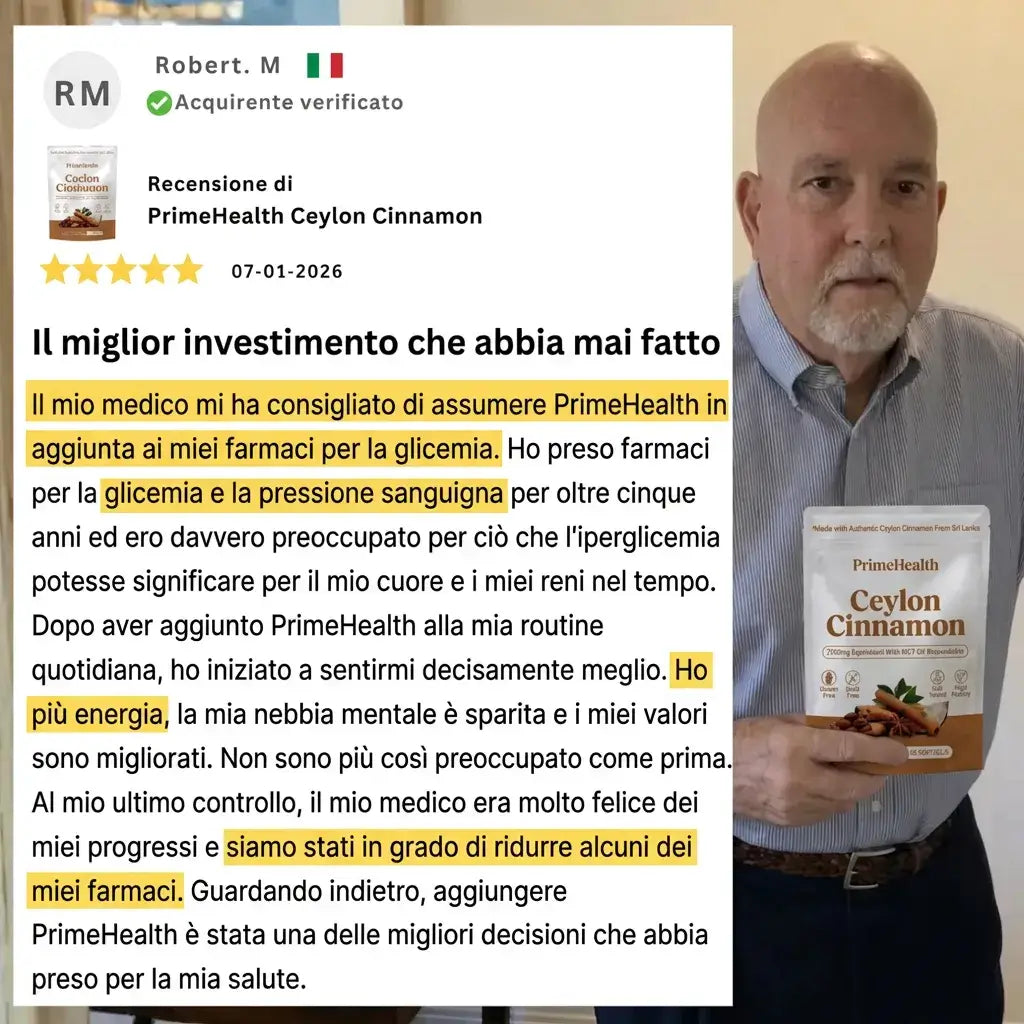 Cannella di Ceylon equivalente a 7200mg con Olio MCT