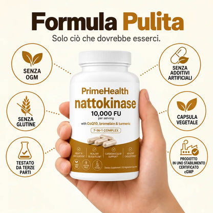 Nattokinasi alla massima potenza 10.000 FU — Supporto alla circolazione