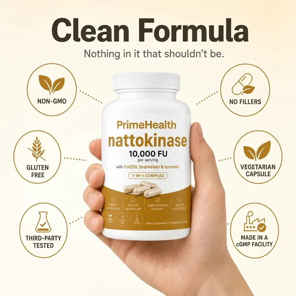 Max Potency Nattokinase 10,000 FU — Circulation Support