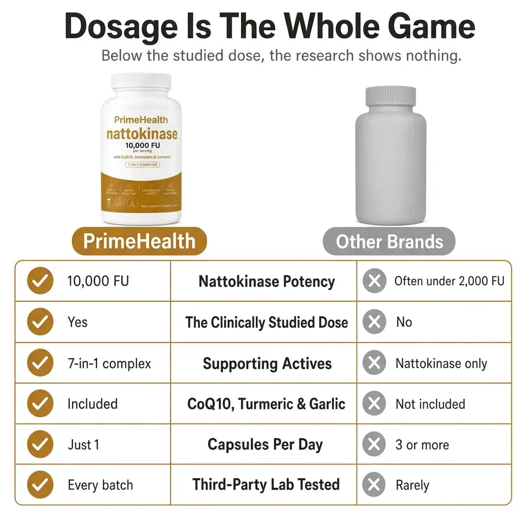 Max Potency Nattokinase 10,000 FU — Circulation Support