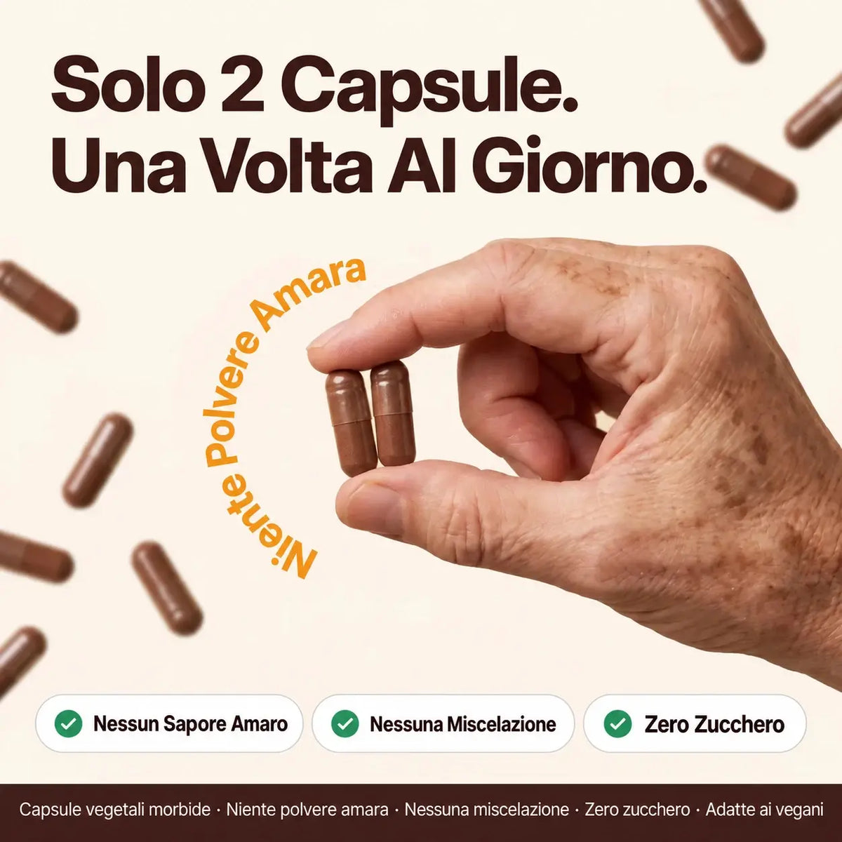 Capsule di Cacao Crudo PrimeHealth per Favorire la Circolazione Sanguigna e la Vitalità Maschile