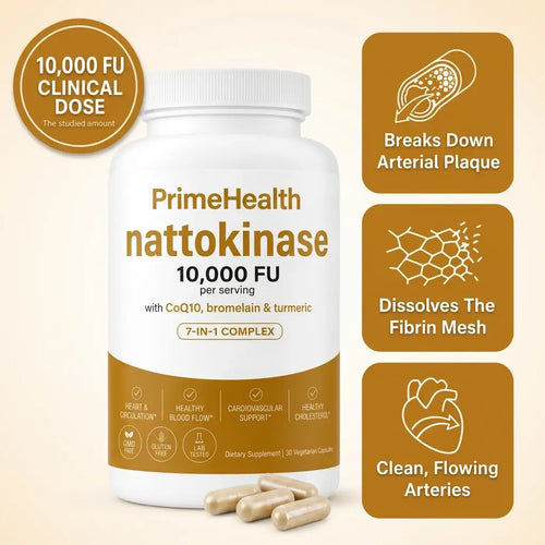 Max Potency Nattokinase 10,000 FU — Circulation Support